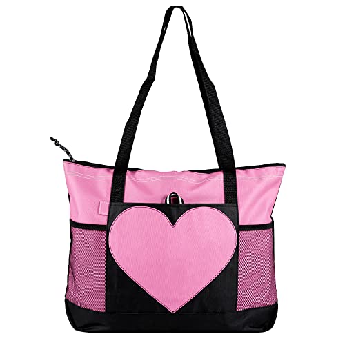 Bolso Tote grande con cierres y bolsillos de malla miniatura 1