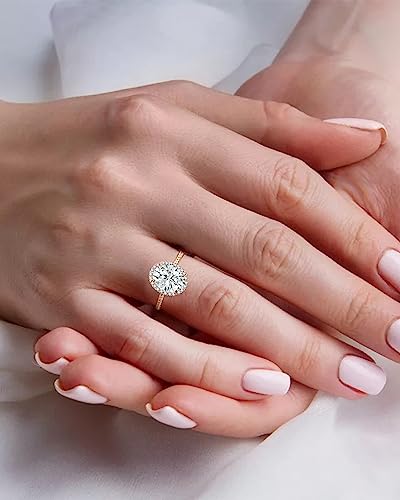 1-3ct Center Oval Cut Moissanite Wedding Engagement Rings 925 Sterling Silver 10K 14K 18K Real Gold Ring with Engraving4