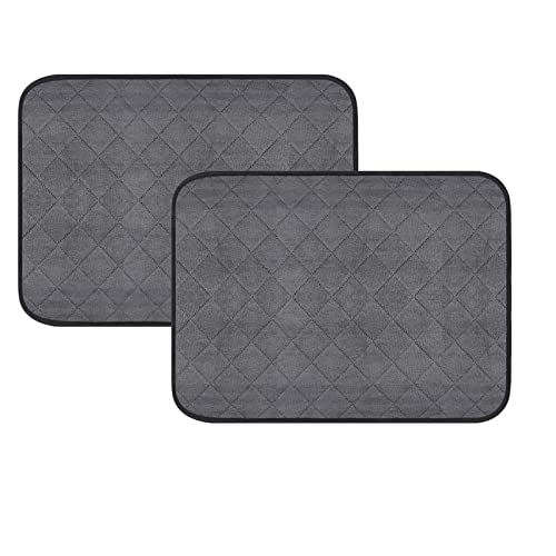 Flliberté 2pc Tapis Chien proprete Lavable réutilisable 60 * 45cm Alese Chien Absorbant Tapis antidérapant Chien Chat, Remplacement pour Alèses jetable Cover