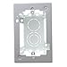Panduit JB1WH-A 1-Gang Shalow Low Voltage Junction Box with Adhesive Backing