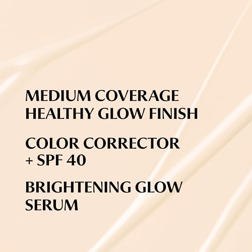 Image of IT Cosmetics CC+ Nude Glow SPF 40 - Medium Coverage Foundation, 2% Niacinamide + Hyaluronic Acid Brightening Glow Serum, Lightweight Up to 24H Hydration, Normal to Dry & Mature Skin - 1.08 fl oz
