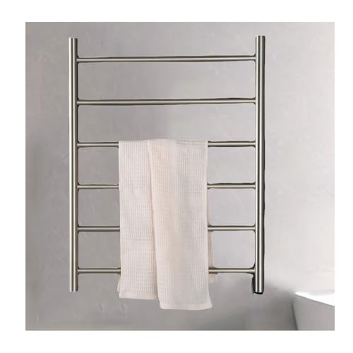 Chauffe-serviettes électrique mural inox 304 argenté 6 barres - 2