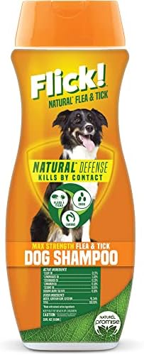Flick! Max Strength Flea Shampoo for Dogs, Natural Flea and Tick ...