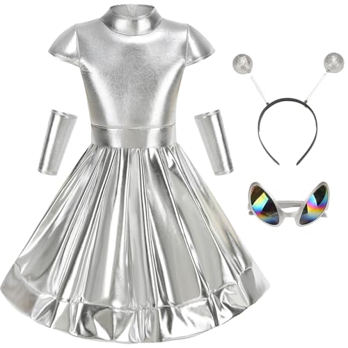Disfraz Alienígena para Niñas Talla L 8-9 Años miniatura 2