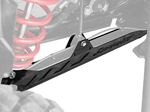 SuperATV Heavy Duty Rear Trailing Arm Guards for Polaris RZR XP 1000 / XP 4 1000 (2014-2023) - Black | Aluminum Construction | Designed for OEM Trailing Arms | Sleek Design | Made in USA