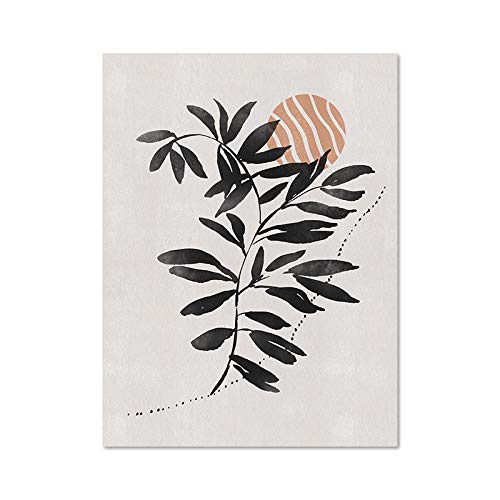 Toile botanique minimaliste et affiche chic de style bohème pour salon