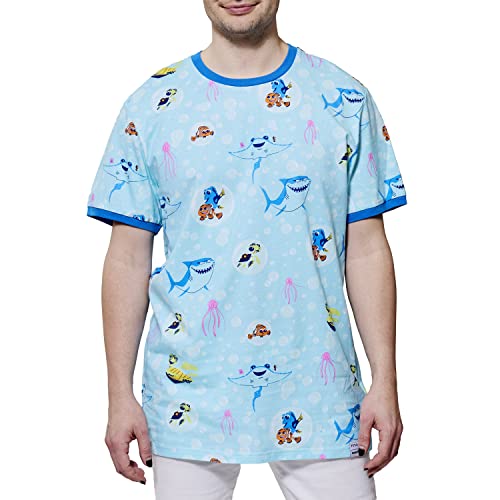 T-shirt Le Monde de Nemo Pixar Loungefly vêtement Disney collector bubble bleu taille XL - 2
