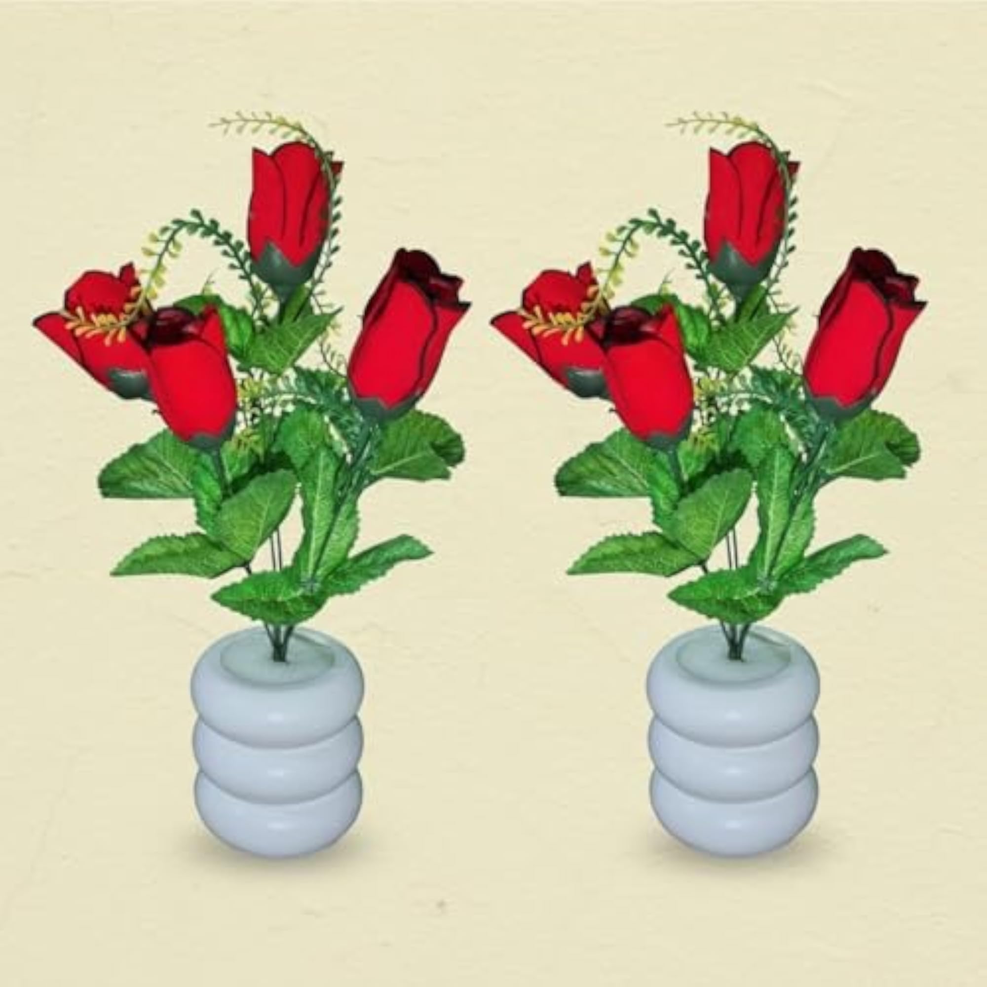 Artificial Flower Plant with Decorative Pot for Living Room