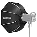 Produktbild NEEWER 65cm achteckige Softbox Schnellspanner, mit Bowens Halterung, Tragetasche kompatibel mit NEEWER CB60 CB100 CB150 Vision 4 S101-300W/400W und Anderen Bowens Motage Licht -SF-RPBO26