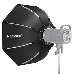 NEEWER 26”/65cm Octagonal Softbox Quick Release, with Bowens Mount, Carrying Bag Compatible with Neewer CB60 CB100 CB150 Vision 4 S101-300W/400W and Other Bowens Mount Light -SF-RPBO26
