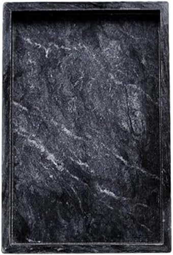 SLLS 大理石風 トレー 長方形 小物入れ ジュエリートレイ アクセサリートレイ おしゃれ 北欧風 インテリア トレイ 収納 玄関 受付 卓上 小物置き ダークグレー