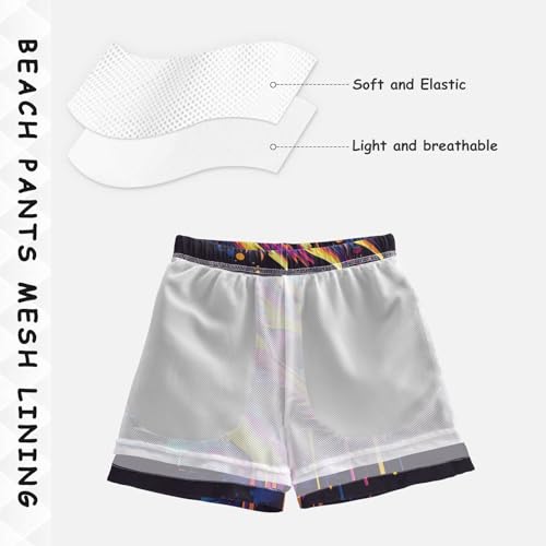 Pigsaly Boys Swim Trunks Angry Dragon Painted Boys Board Shorts Swimsuit Swimwear Summer Bathing Suit XS Multicolor4