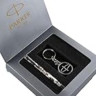 Parker Vector Camouflage Gift Set - Roller Ball Pen & Parker Keychain (Black Body, Blue Ink), 2 Piece Set