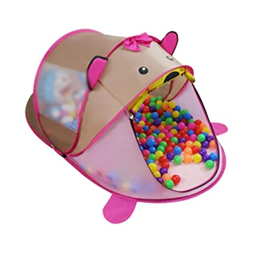 Niktule Tienda de Juegos para niños,Tienda de campaña Tiger Ball Pit para Interiores y Exteriores - Cute Cartoon Tiger Tent Playhouse para Interiores y Exteriores, niños Kid Tent con Puerta