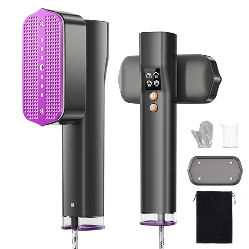 VIWAVE Plancha Vertical Vapor 1200 W, Voltaje Dual 100-240 V, Calentamiento Rápido 15 s, Plancha Ropa 2 en 1, 4 Modos, Pantalla LED, Ferro Vapor Vertical Portátil para Viajes de Negocios y Hogar VIWAVE Plancha Vertical Vapor 1200 W, Voltaje Dual 100-240 V, Calentamiento Rápido 15 s, Plancha Ropa 2 en 1, 4 Modos, Pantalla LED, Ferro Vapor Vertical Portátil para Viajes de Negocios y Hogar