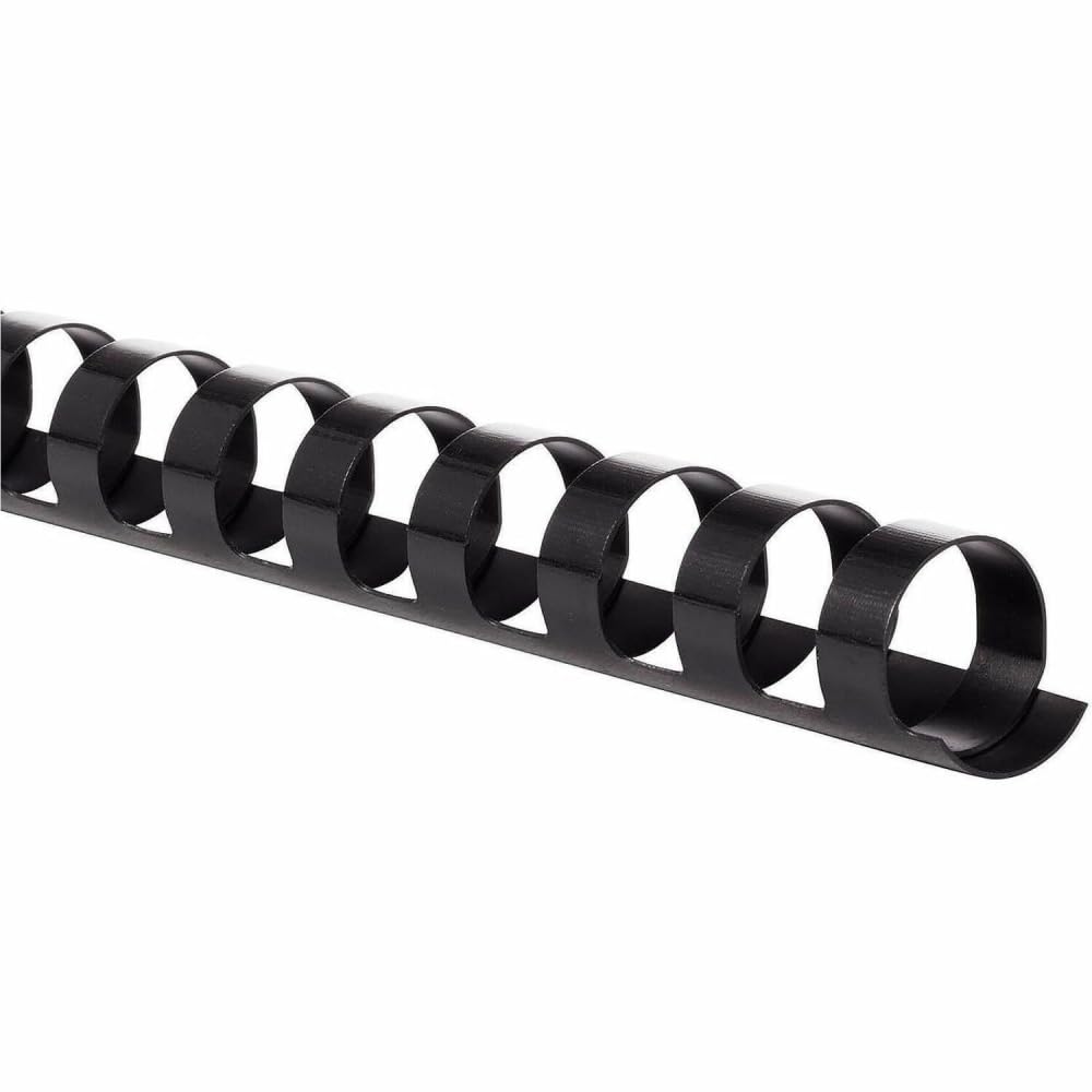 Mead CombBind 4000138 Lot de 125 spirales de reliure, 1,43 cm, capacité de 105 feuilles, noir