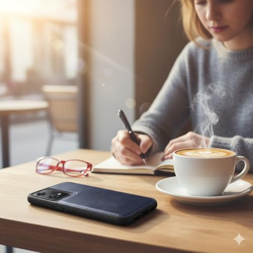 Image of Leather Case for OnePlus Nord CE 2 Lite Premium Protective Stylish Slim Cover with Shockproof Raised Edges Blue
