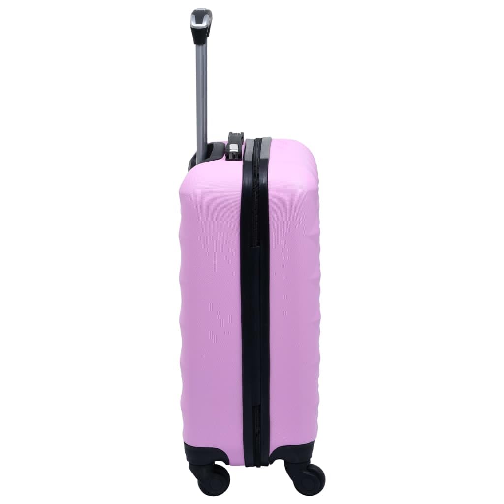 Twarde etui na kółkach z tworzywa ABS, bagaż podręczny 55 x 36 x 22 cm z zamkiem szyfrowym, pasem do pakowania, kółkami 360 stopni i uchwytem, do lotu, pociągu, hotelu, na urlop i podróż