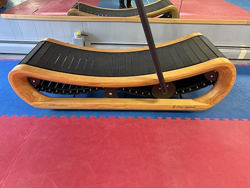 Image of SB Fitness Equipment Curved Treadmill, Cherry Wood, Self-Generated, No Maximum Speed, High-Intensity Interval Training, Premium Steel Frame, CT850 SprintMaxx
