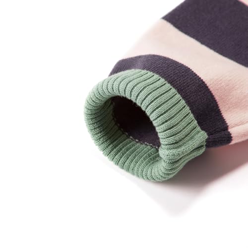 Danny D Boys Pullover Stripe Sweater Crew Neck Long Sleeve Knit Sweater for Child Toddler 4Years -9Years4