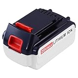 Replace Black and Decker 20V MAX Lithium Battery 5.0Ah LBX20 LBXR20 LBXR20-OPE LB2X4020-OPE High Capacity SUN POWER