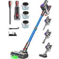 Aspirapolvere Senza Fili V15 35Kpa - Scopa Elettrica 6 In 1 Con Batteria Rimovibile, Oro