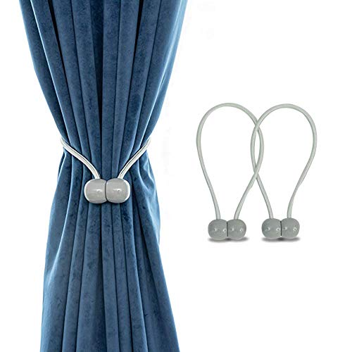 Magnetic Curtain Rope Tiebacks, Classic European Window Curtain Holders with Magnets for Blackout