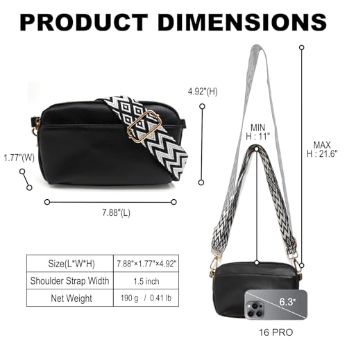 preday Small Crossbody Bags for Women Vegan Leather Purses Shoulder Handbags with Adjustable Strap3