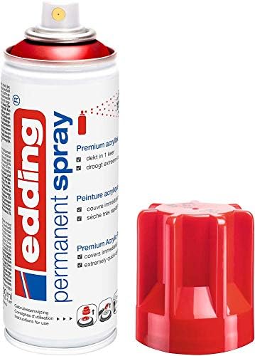edding 5200 permanent spray - rose gold matt- 200 ml - acrylic paint for painting and decorating glass, metal, wood, ceramic, plastic, canvas - aerosol spray, acrylic spray, paint spray