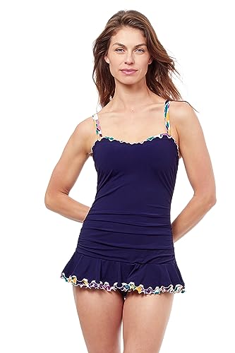 Maillot de bain Echo D-Cup bleu marine en taille 42 pour femme