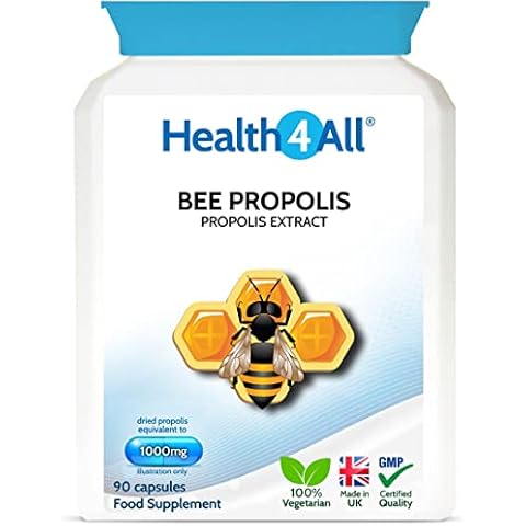 High Strength Bee Propolis 1000mg Capsules Cover