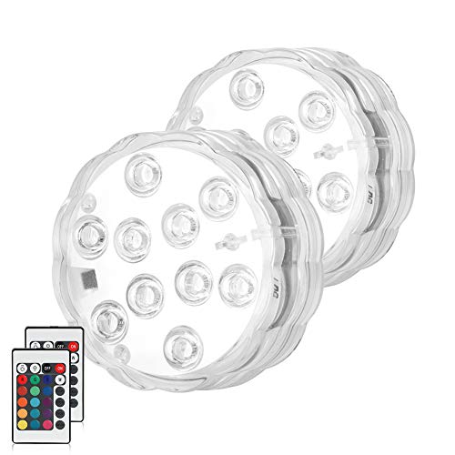 Sanfant Poolbeleuchtung Unterwasser, Magnetisch Wasserdichtes Unterwasser Licht, 13 LEDs RGB Farbwechsel, Unterwasser…