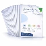 50x Fodere per documenti A4 - trasparenti - apribili lateralmente e cristalline - Buste trasparenti per documenti - Pellicole trasparenti resistenti ai documenti (50x)
