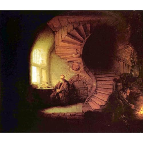 Rembrandt Le Philosophe décoration murale grand format 61x81