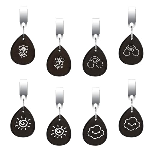 Royouzi 8 Stück Tischdeckenbeschwerer Naturstein, Tischdeckenhalter aus Naturstein Tischdecke Gewichte Schwer Tischtuchklammer für Party Camping Hochzeit Garten Picknick