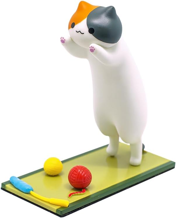 siayaharu Cute Cat Phone Stand Holder Compatible with All Smartphones Living Room Bedroom Office Desk Decoration image 2
