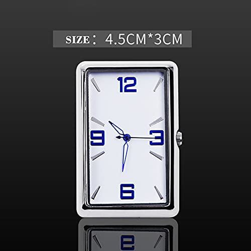 Ihreesy Self-Adhesive Car Clock,Quartz Analog Car Dashboard Time Mini Vent Clocks Watch Universal Electronic Pocket Clock Interior Decor For Car Boat Suv,Novelty Style #TOP2