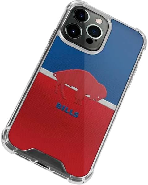 Skinit Clear Phone Case Compatible with iPhone 14 Pro Max - Officially Licensed NFL Buffalo Bills Vintage Design