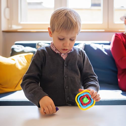 2 Stück Flip-Spielzeug, Fingerspitzenspielzeug Für Kinder, Schwarz-Weißes 3D-Spielzeug Für Erwachsene, Dekompressionsspielzeug, Rotierendes Dekompressionsspielzeug