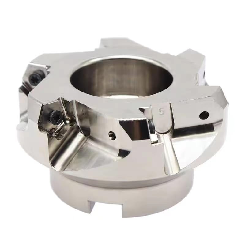 Tool Part for MFPN66 Degree 50mm 63mm 80mm Heavy Cutting Milling PNMU0905 Insert MFPN CNC Double-Sided Cutter - (Dimensions: PNMU090508 KT8060 / Cutting Edge Diameter: MFPN66080-27-6T)