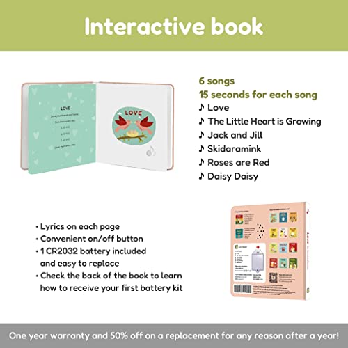 Cali's Books Love Nursery Rhymes Sound Book For Toddlers 1-3 | Nursery Rhymes For The Little Ones To Learn And Celebrate The Power Of Love #TOP1