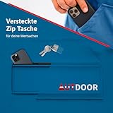 AUTDOOR® Mikrofaser Badeponcho Damen & Herren - nachhaltig aus 100% recycelten PET-Flaschen - Handtuch als Umziehhilfe für Strand und Wassersport - schnelltrocknend & kompakt (Blau, Large)