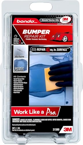 Bondo Bumper Repair Kit, Paintable - Permanent - Non-Shrinking Repair in Less Than Two Hours, 1 Kit - Thumbnail 4