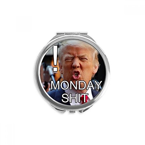 Miroir rond maquillage de poche fin Trump fini les retouches ratées