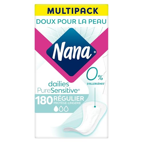 Nana Protège-Lingerie PureSensitive - Flux réguliers - 180 protège-lingeries