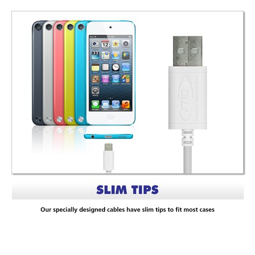 Rnd Apple Certified Lightning Usb 10Ft Cable For Iphone (11, 11 Pro, 11 Pro Max, Xs, Xs Max, Xr, X, 8, 8 Plus, 7, 7 Plus, 6, 6 Plus, 6S, 6S Plus) Ipad (Pro, Air, Mini) And Ipod (10 Feet/3M/White) #TOP2