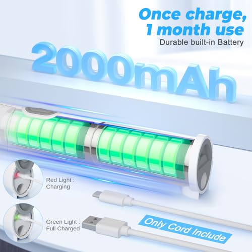 Image of 2000mAh Electric Spin Scrubber, White, NEW1501855