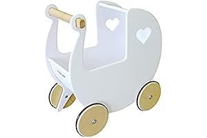 moover® Pram White, 42x25x44: Safety and Style Combined