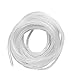 GTIWUNG Raccoglicavi Spiralato, Spirale Avvolgicavo, Tubo a Spirale Diametro 6mm, Copricavo Spirale a Lungezza 15m, Tubo a Spirale per mettere in ordine cavi PC, TV, stereo, console giochi, Bianco