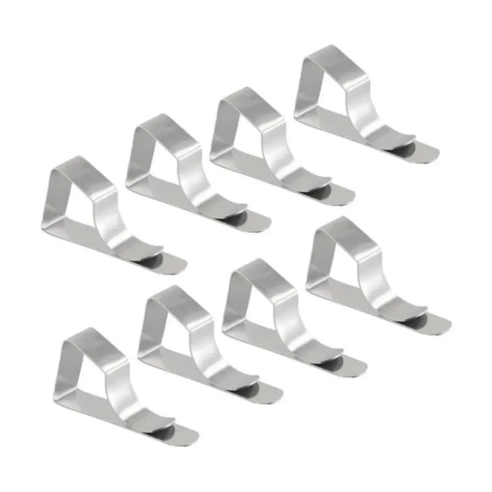 Stainless Steel Tablecloth Clips, Metal Table Cover Fasteners for Dining & Picnic Tables